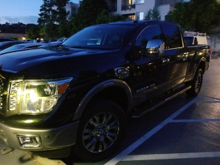 My neighbor got this massive Cummins powered Nissan